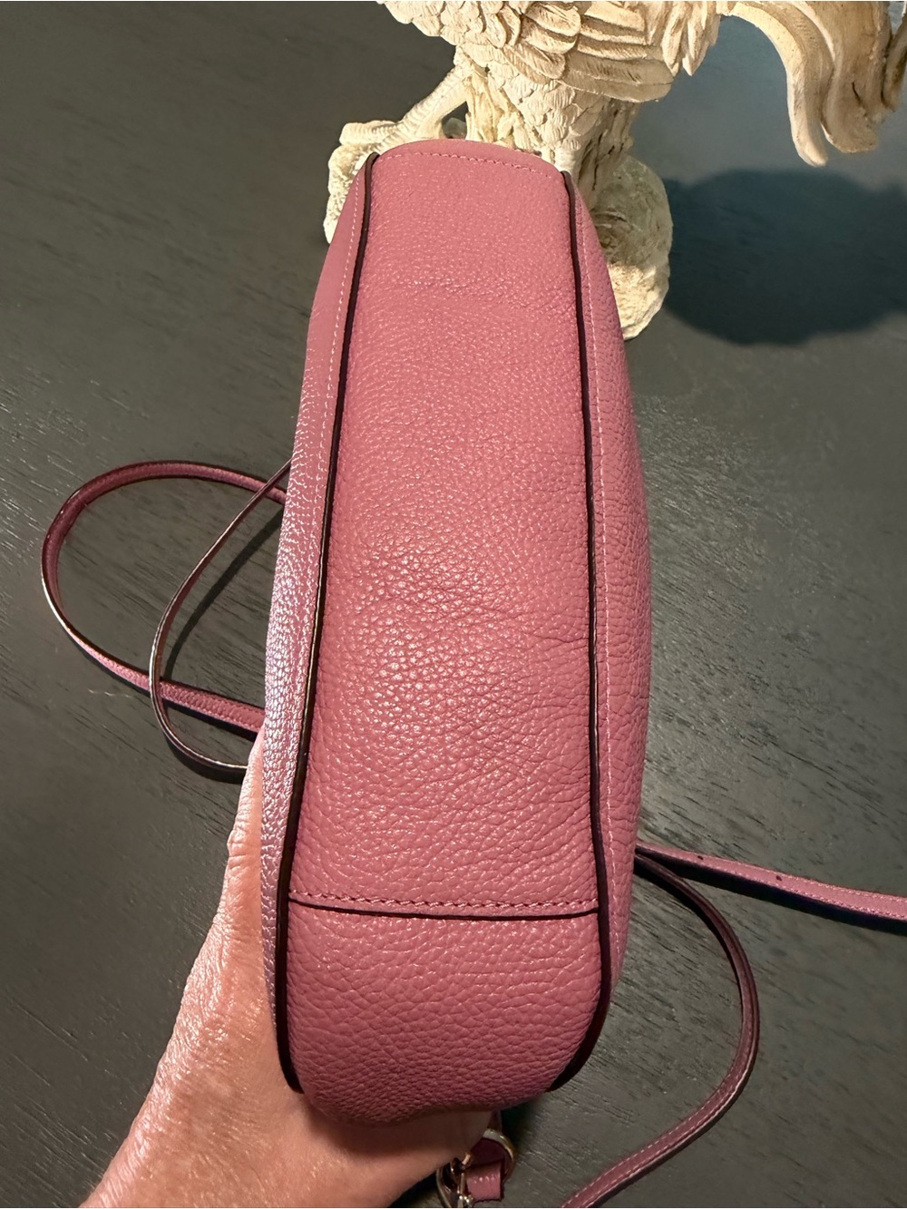 Coach Chelsea Pebbled Leather Shoulder Bag Shadow Pink D1892-56819 - Picture 10 of 16